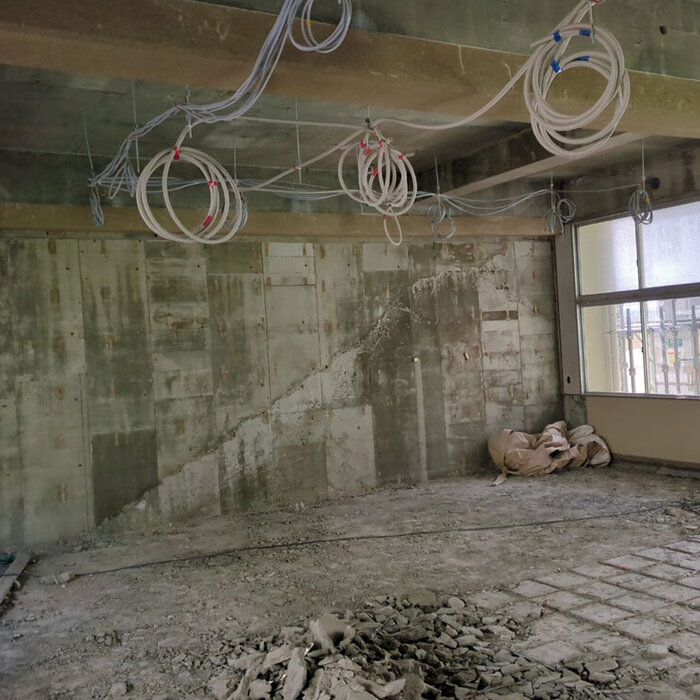 「岡崎市立矢作中学校中棟大規模改修電気設備工事」令和8年1月末　進捗状況のお知らせ