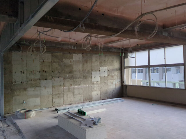 中棟3階　配管配線状況