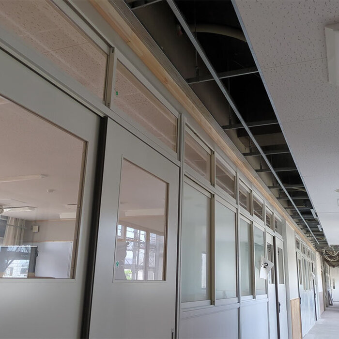 「岡崎市立矢作中学校中棟大規模改修電気設備工事」令和8年7月末　進捗状況のお知らせ