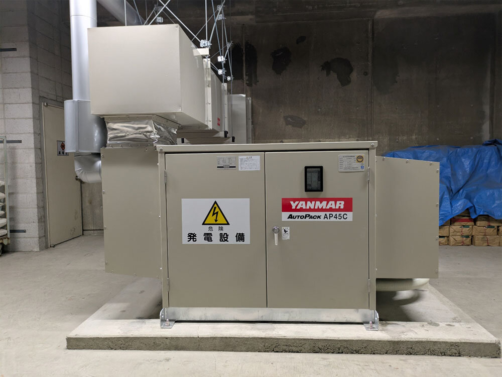 非常用発電機室　受電完了